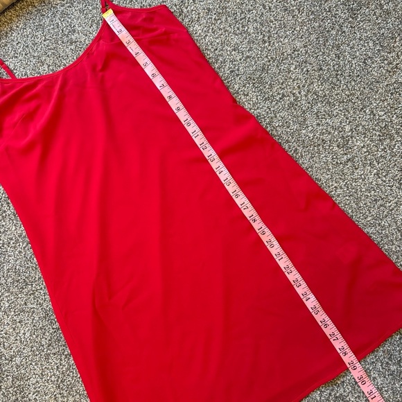 Gabrielle Union Red Mini Slip Dress Model Off Duty size xs - Picture 5 of 8